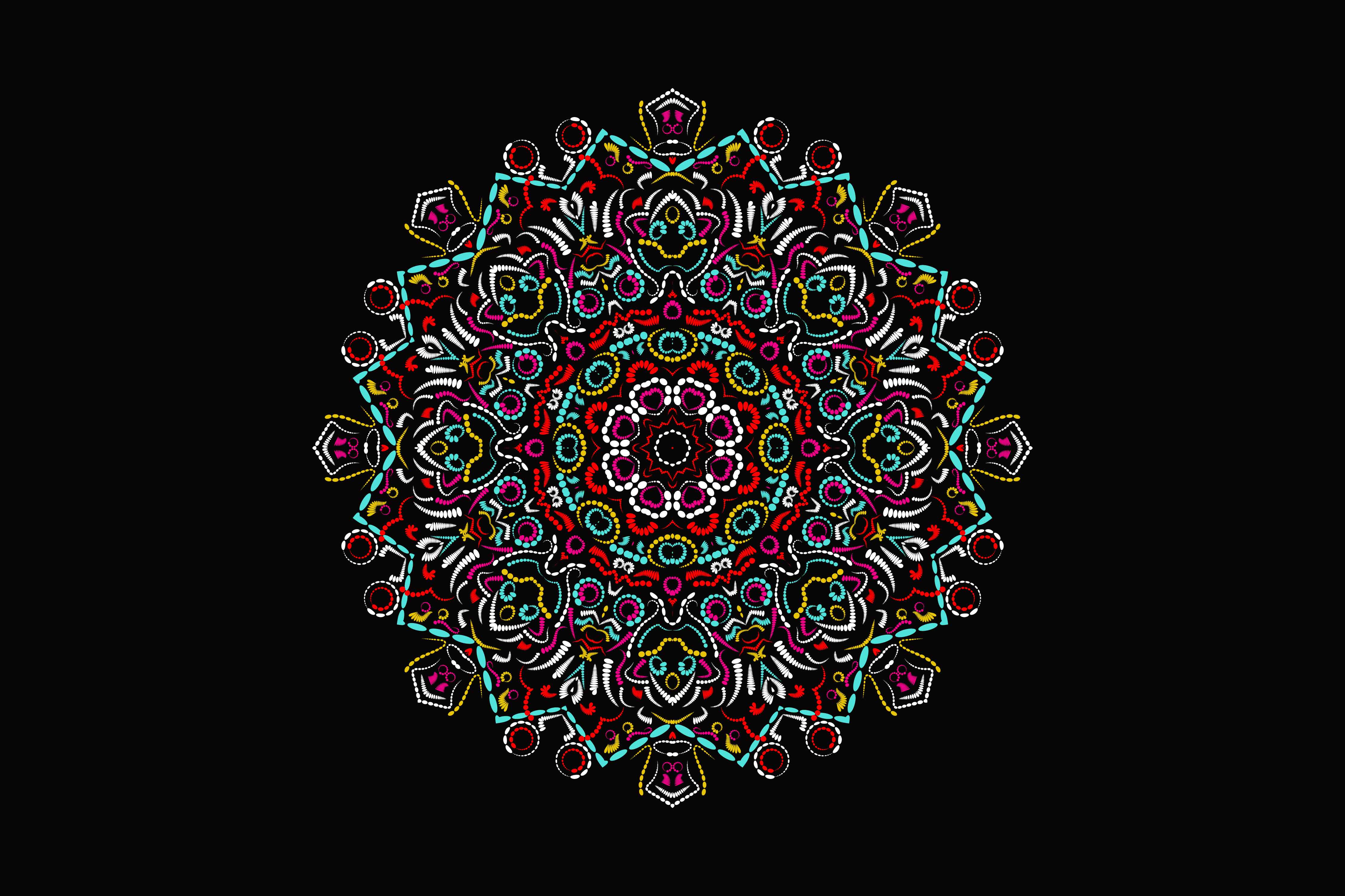 Unique image of geometric mandala