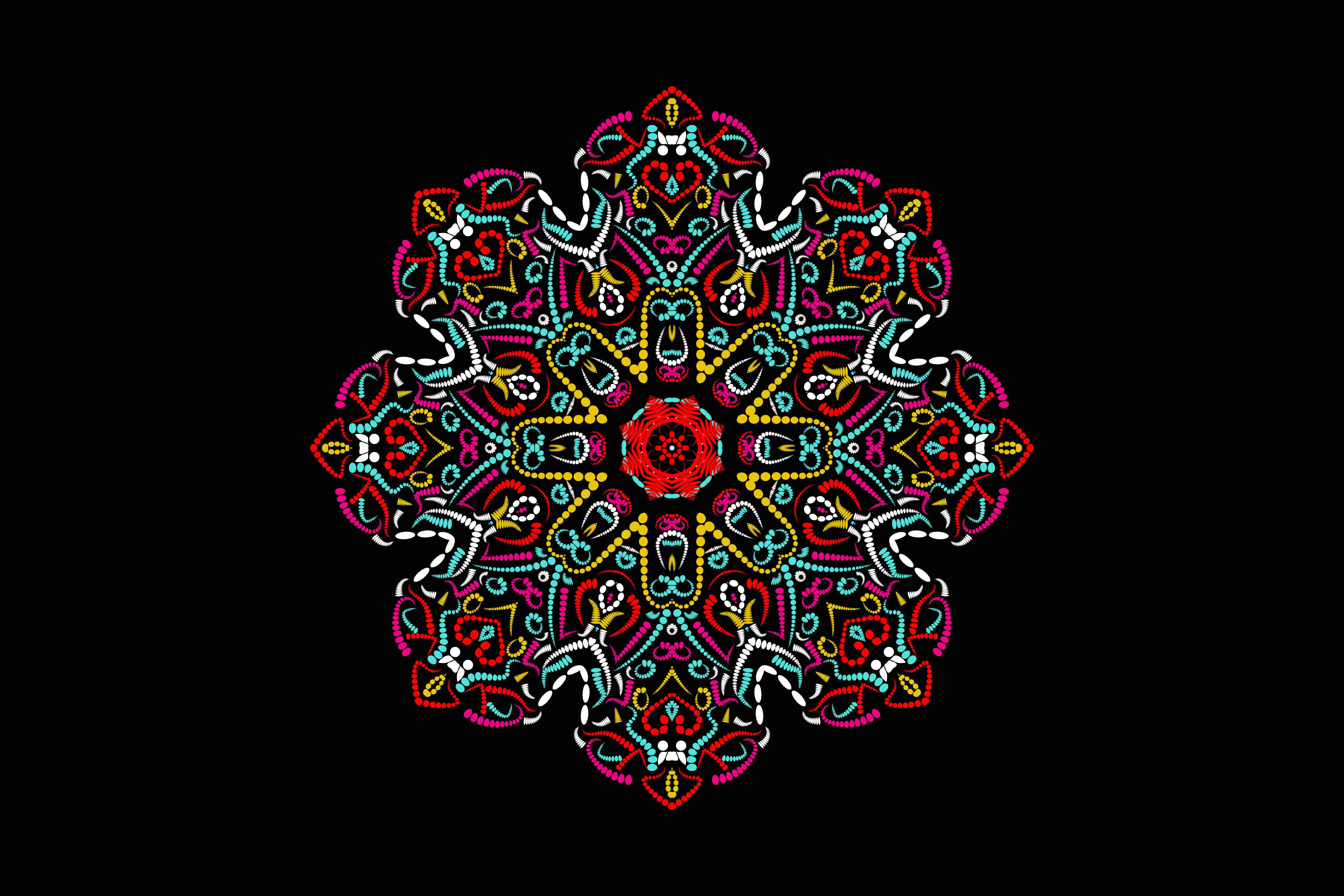 Irresistible geometric mandala image