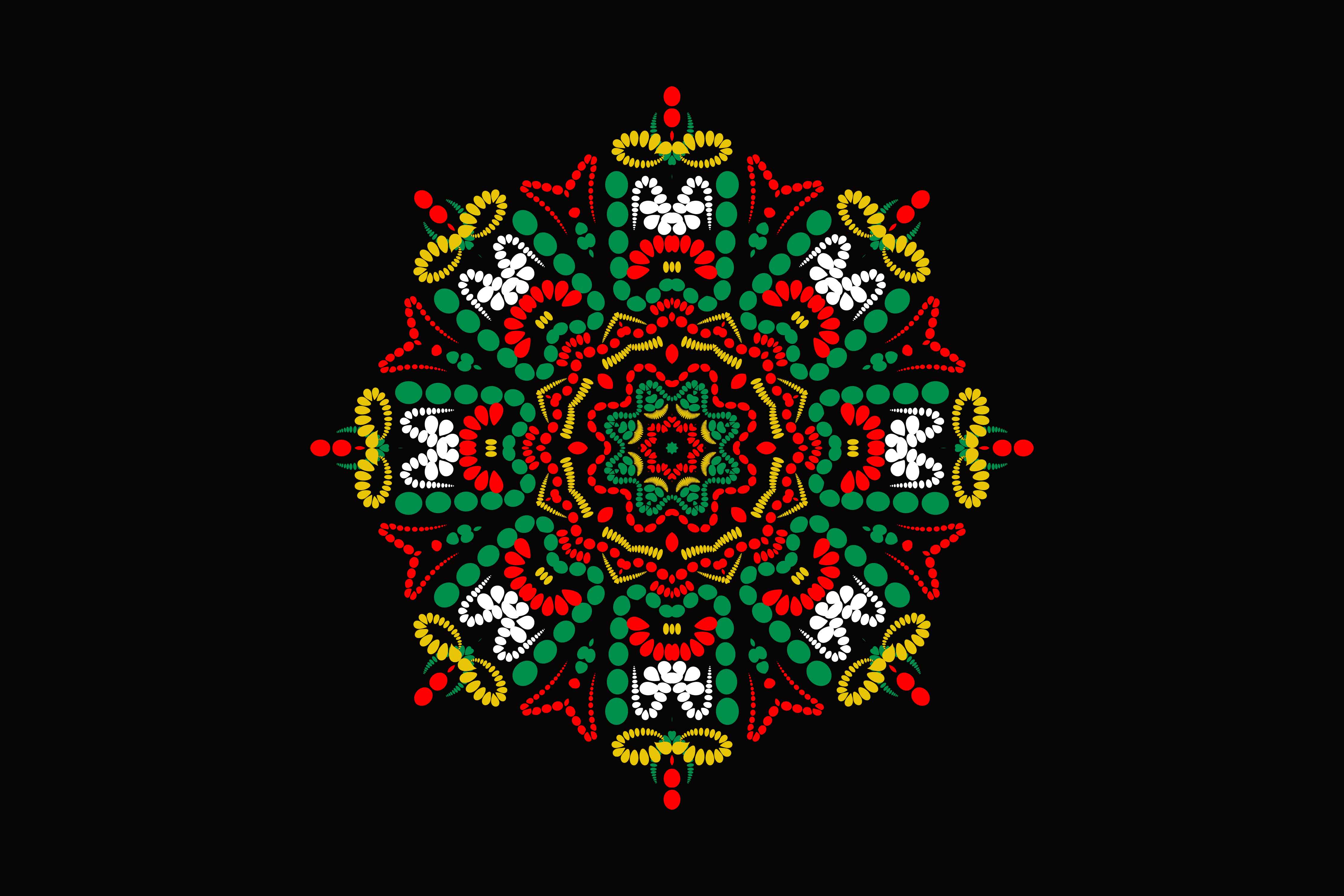 Exquisite image of geometric mandala