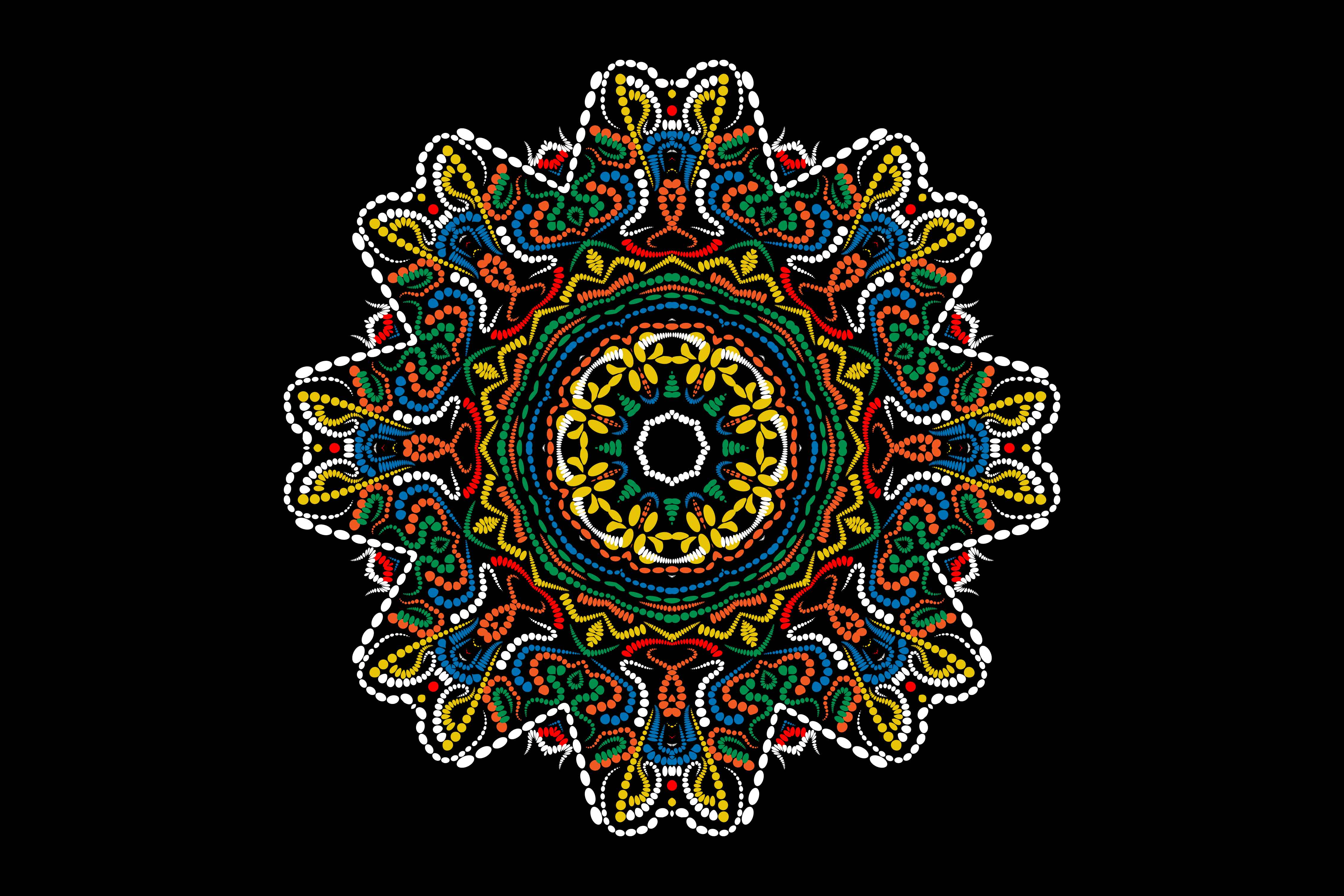 Cute mandala illustration.