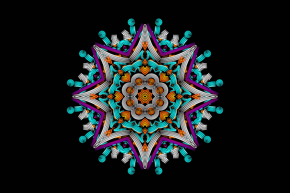 Enchanting image of a geometric mandala