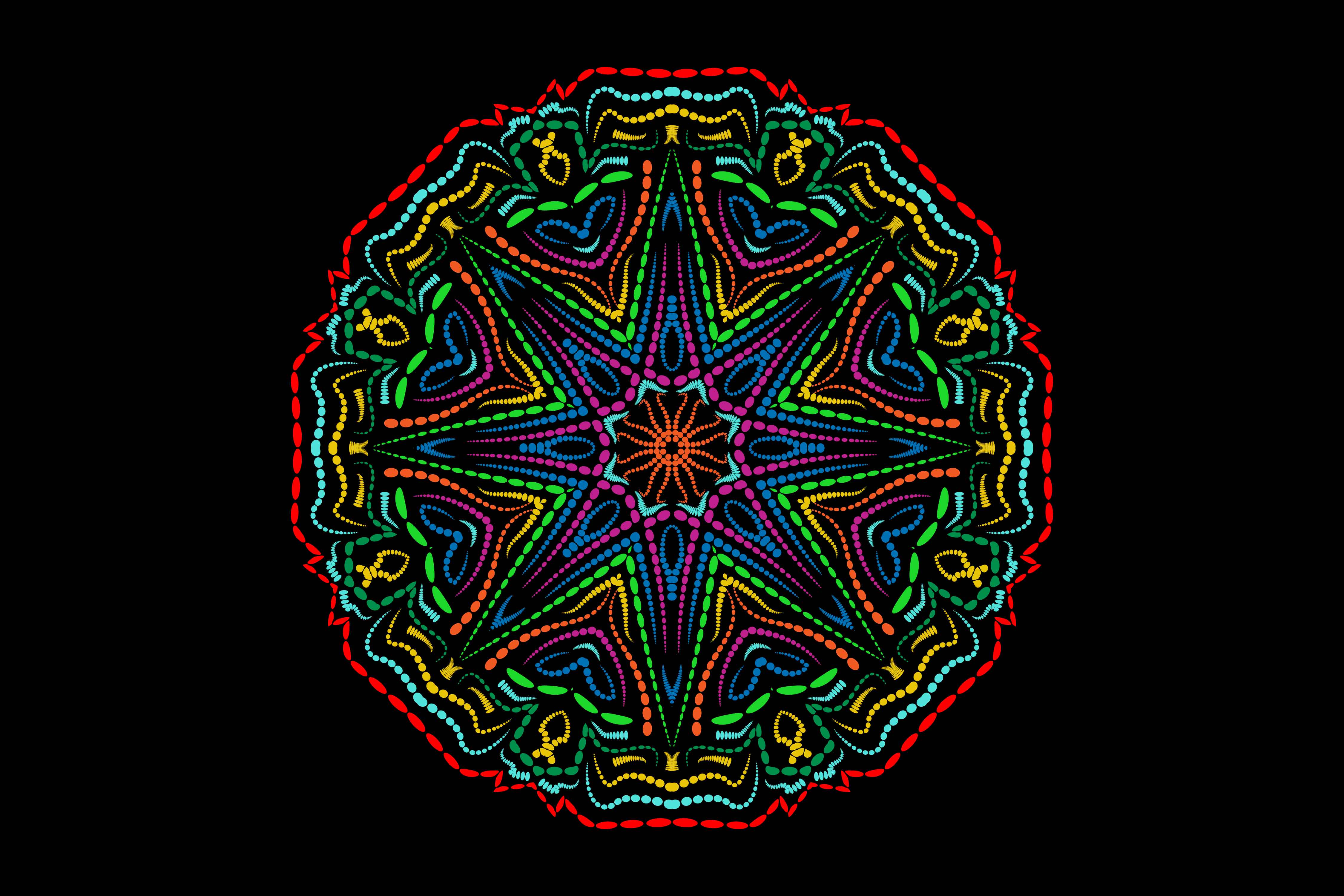 Irresistible geometric mandala image