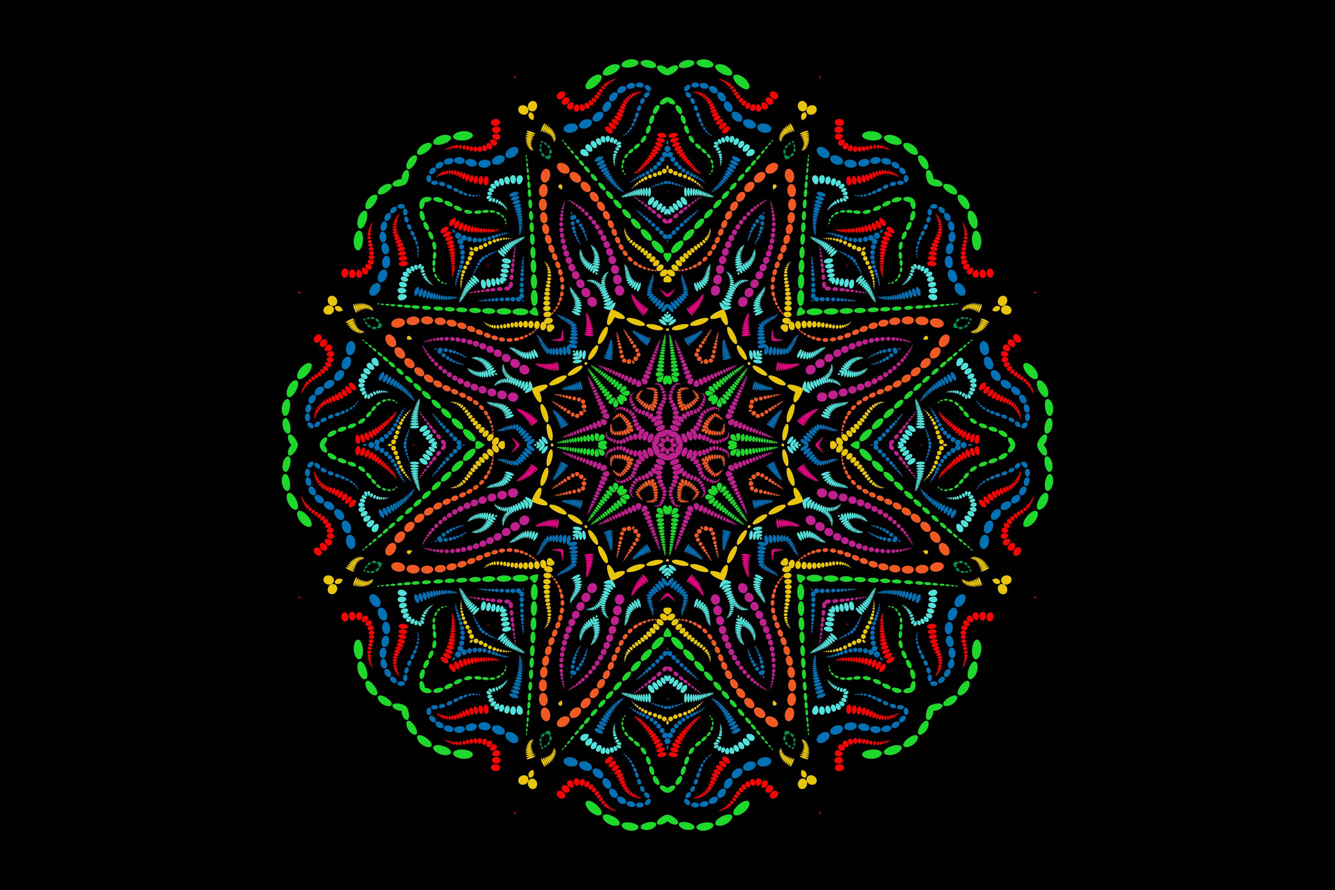 Irresistible geometric mandala image