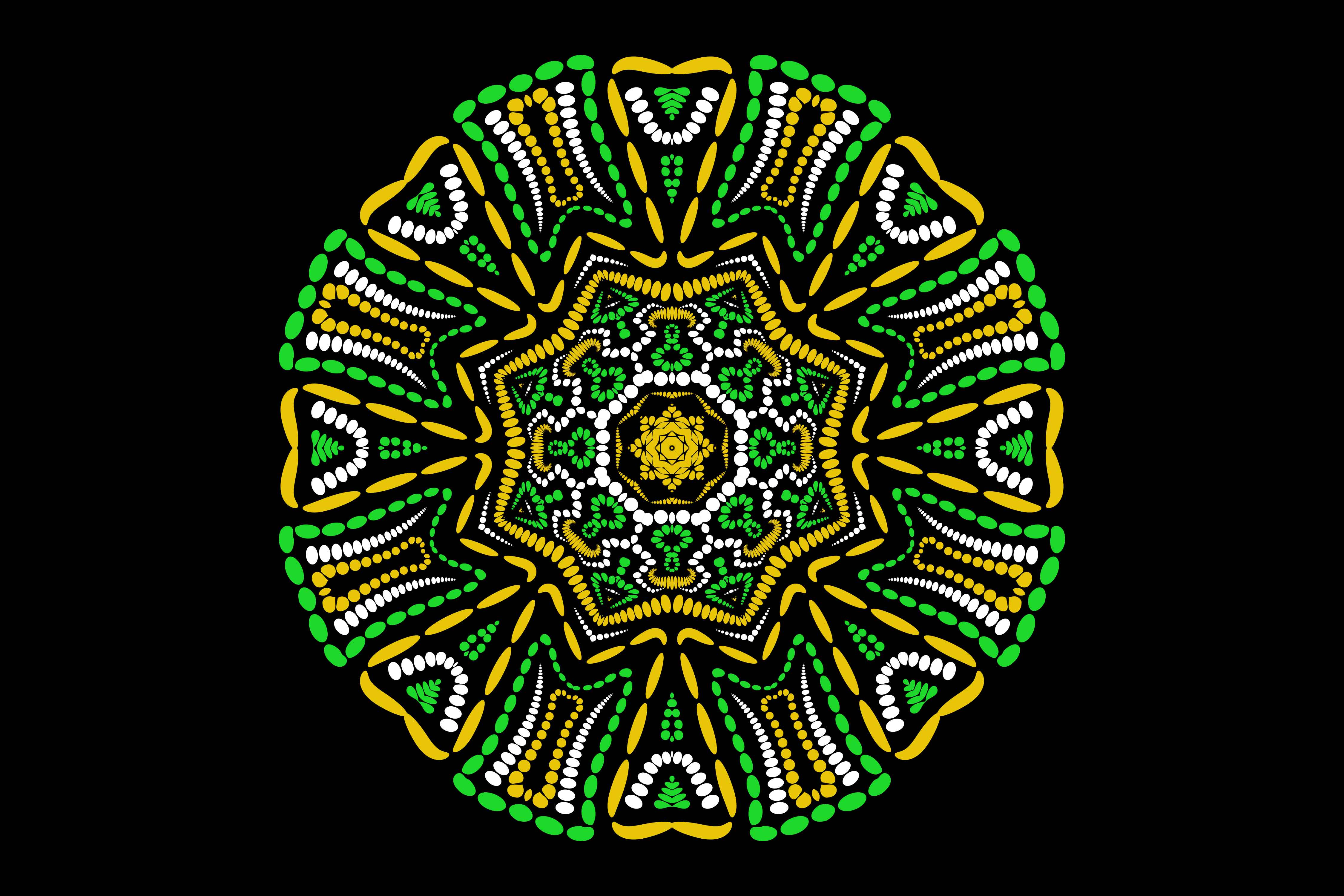 Charming image of geometric mandala