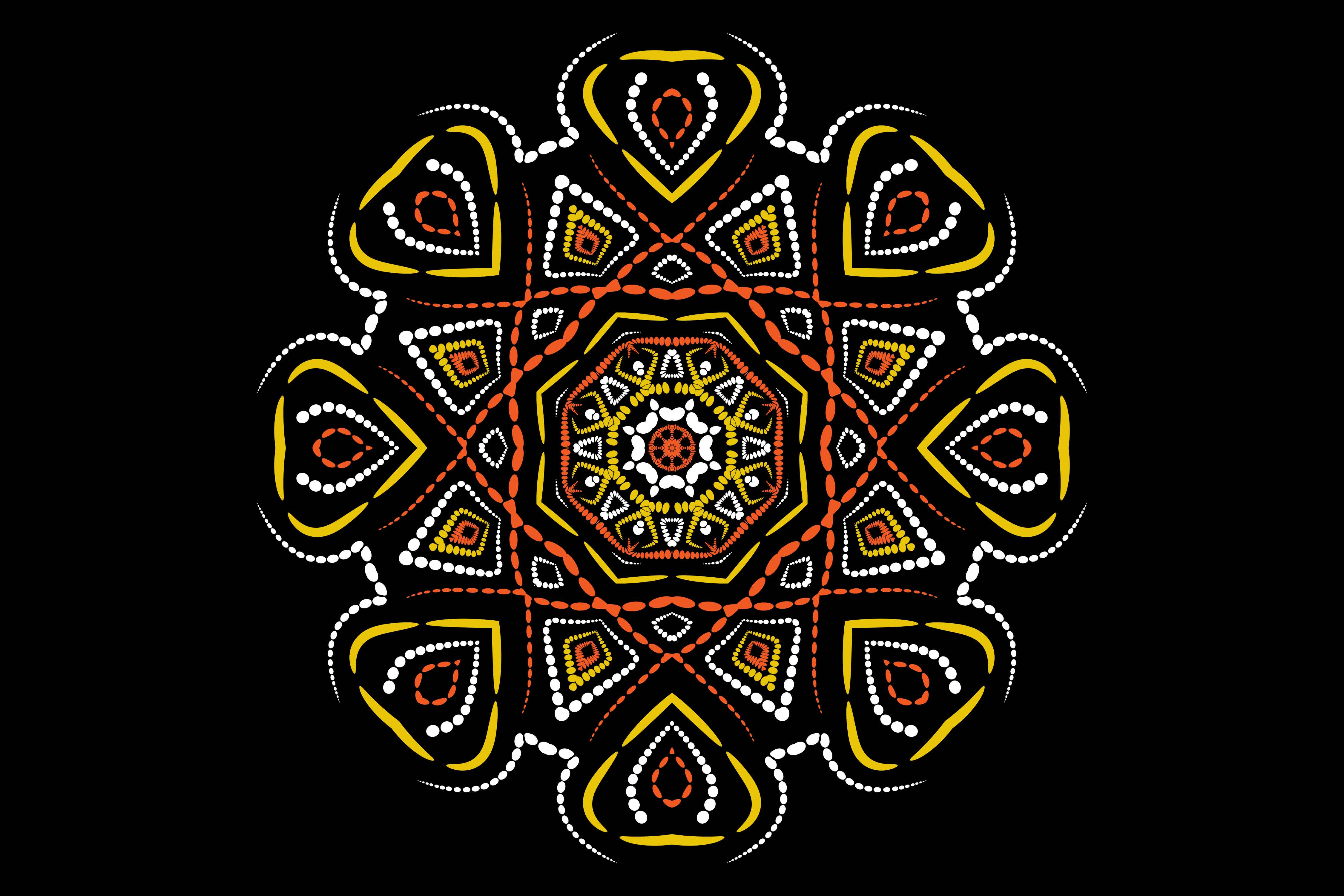 Irresistible geometric mandala image