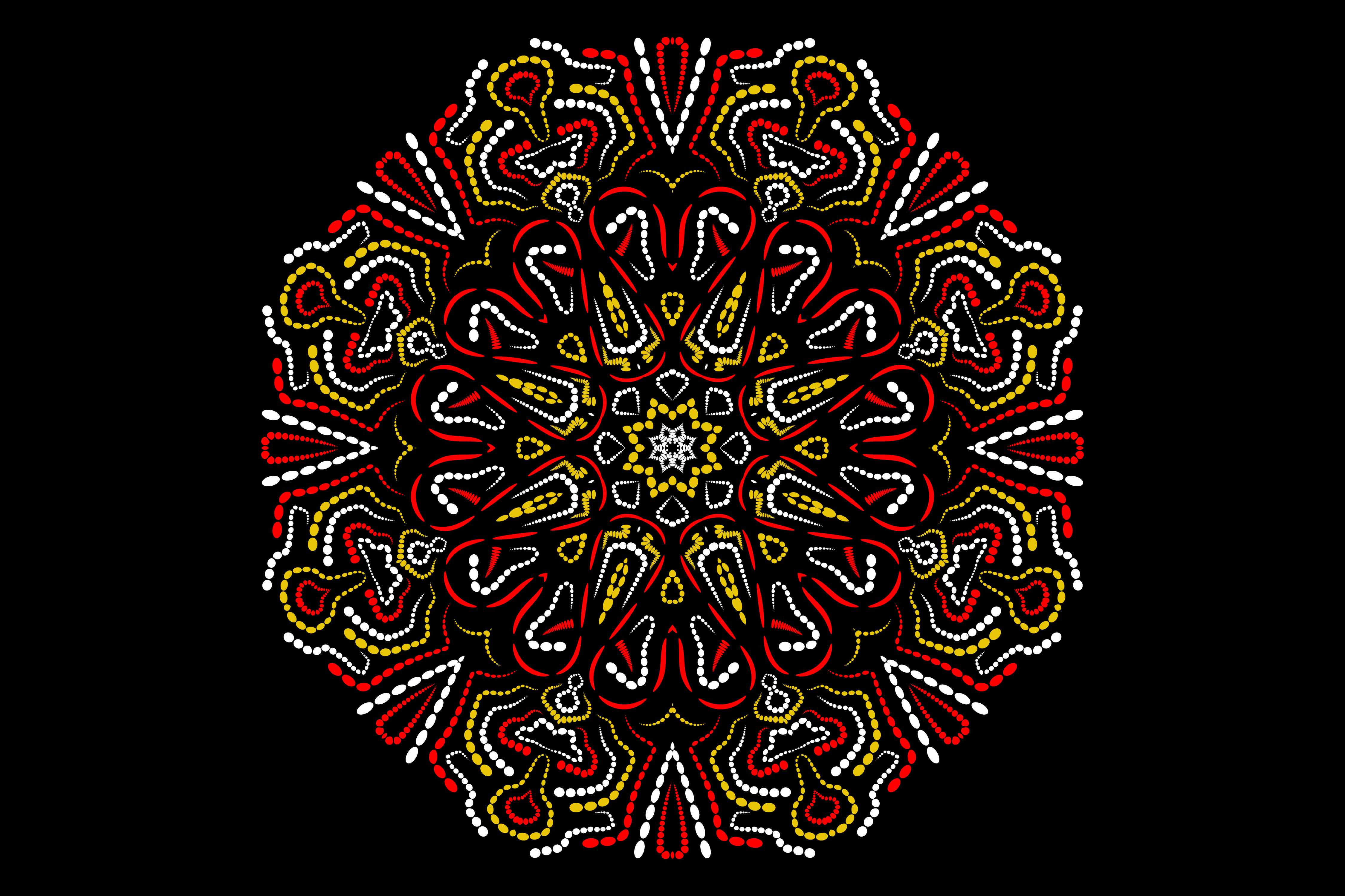 Creative mandala design with lines and geometrics.