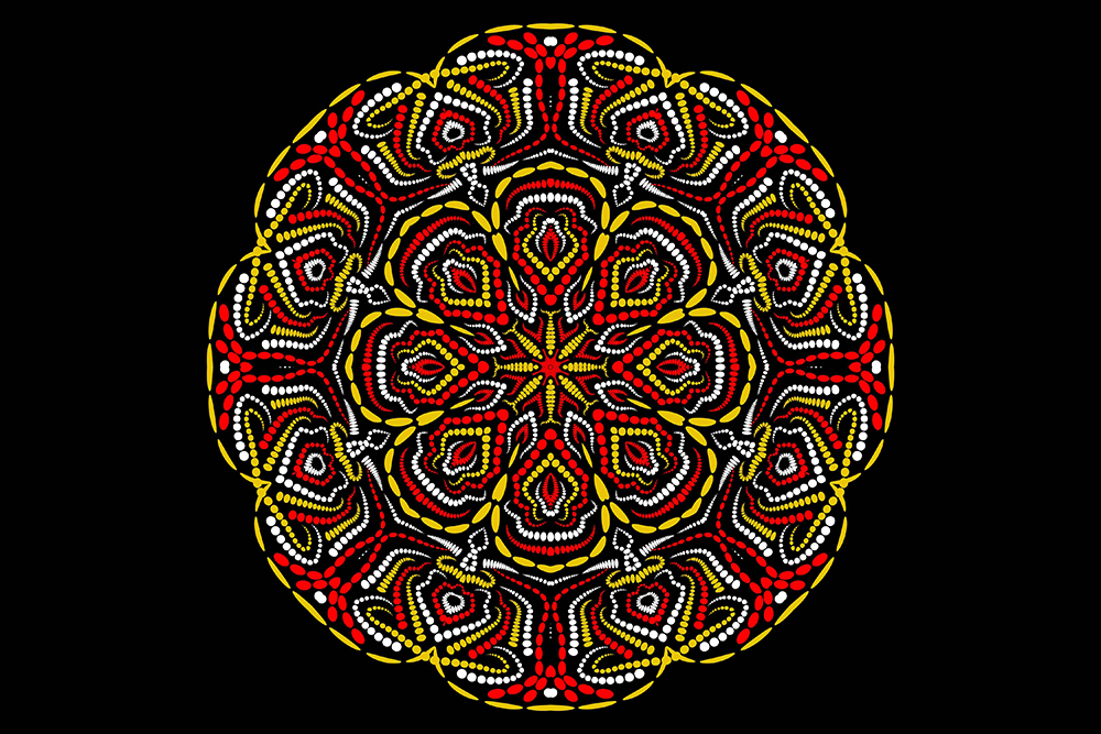 Enchanting image of a geometric mandala