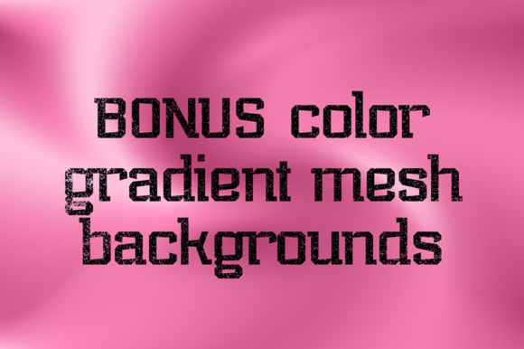 You will get color gradient mesh backgrounds as a bonus.