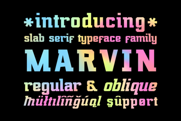 Cover image of Marvin Regular Font.