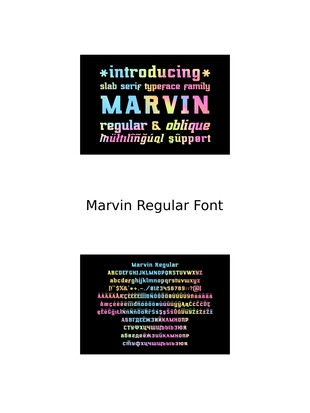 Marvin regular font pinterest image preview.
