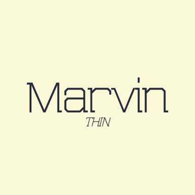 Marvin thin font main image preview.