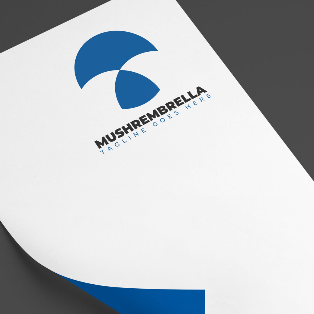Stylish Umbrella Logo Design cover image.