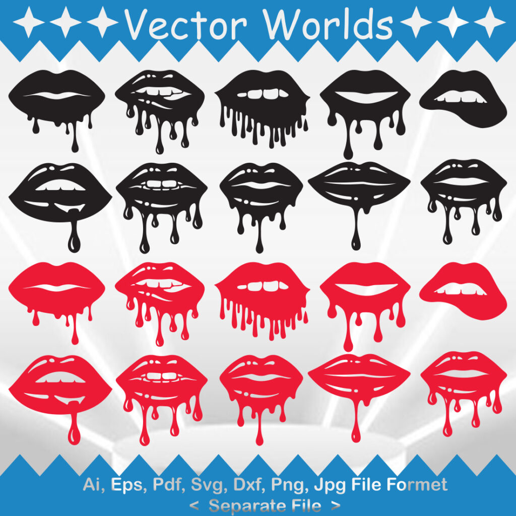 12x Zodiac Sign Bundle SVG ,Dripping Lips SVG, Zodiac Symbol ...