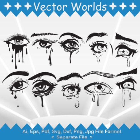 Anime eyes image.ai Royalty Free Stock SVG Vector