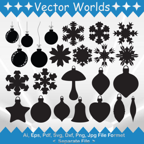 Collection of amazing vector image of Christmas accessories.