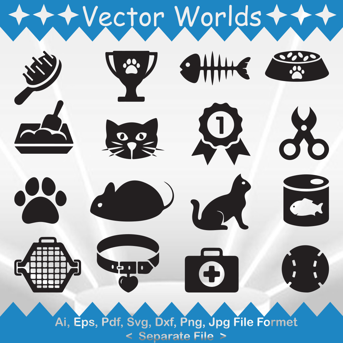 Cat Icons clip art (117313) Free SVG Download / 4 Vector