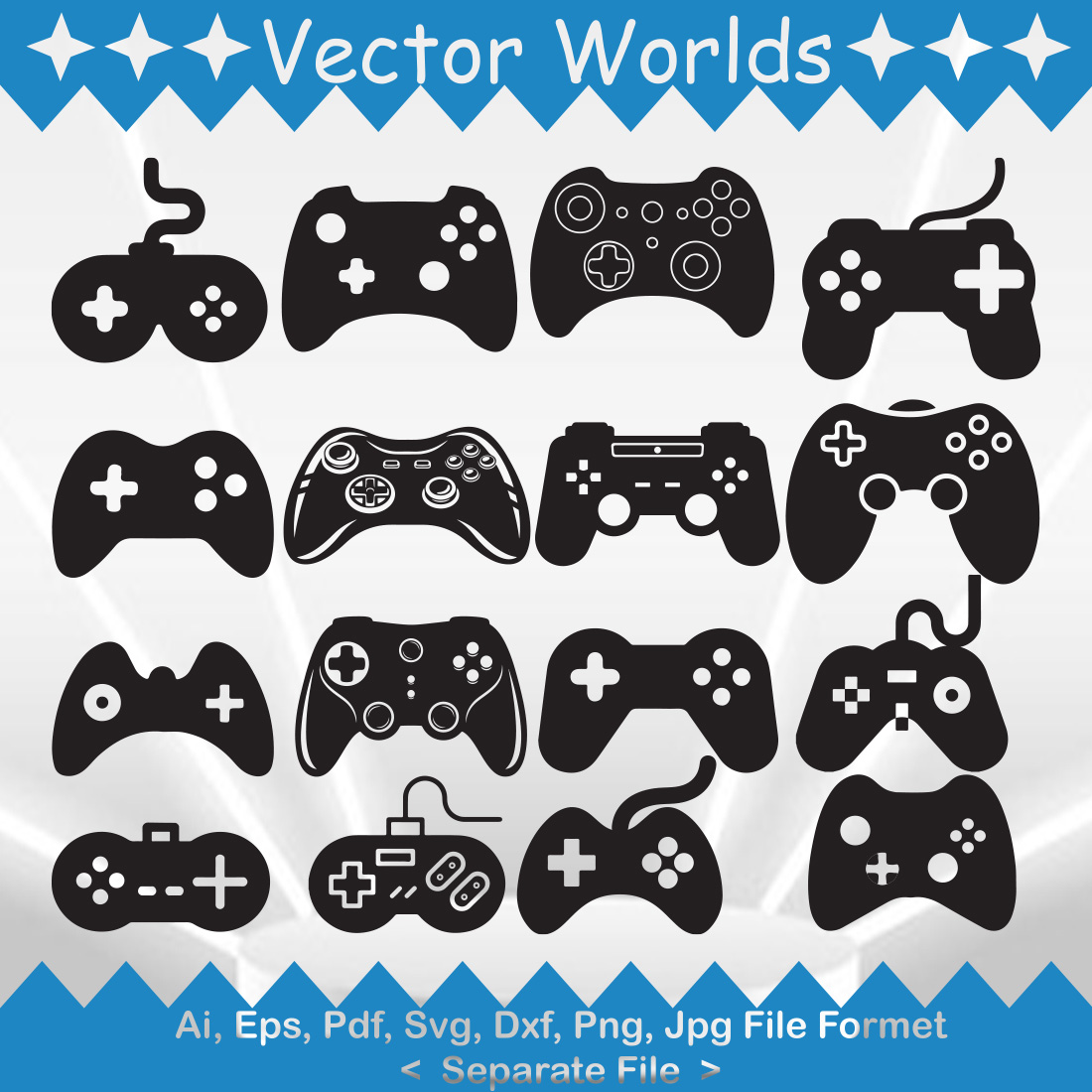 Game Remote Control SVG Vector Design - MasterBundles