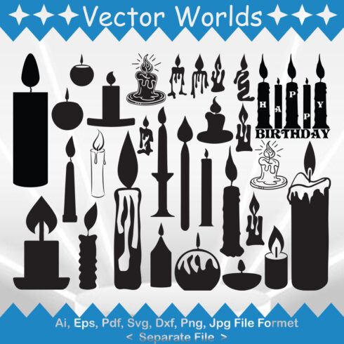 A pack of amazing candle vector images.