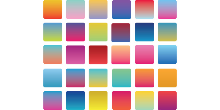 A selection of irresistible vector image colors