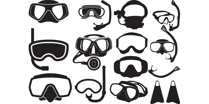 Diving Goggles SVG Vector Design - MasterBundles
