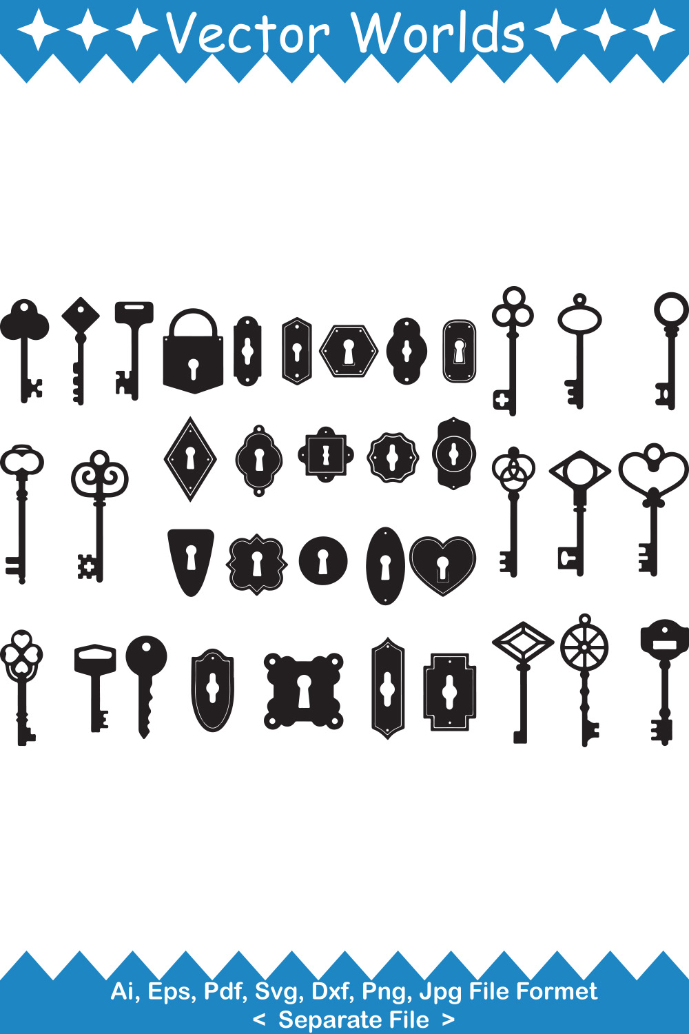 Collection of amazing images of silhouettes of door locks and keys