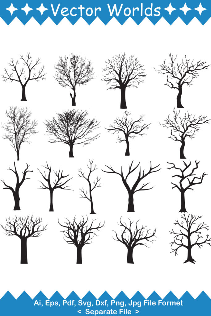 Dried Tree SVG Vector Design - MasterBundles
