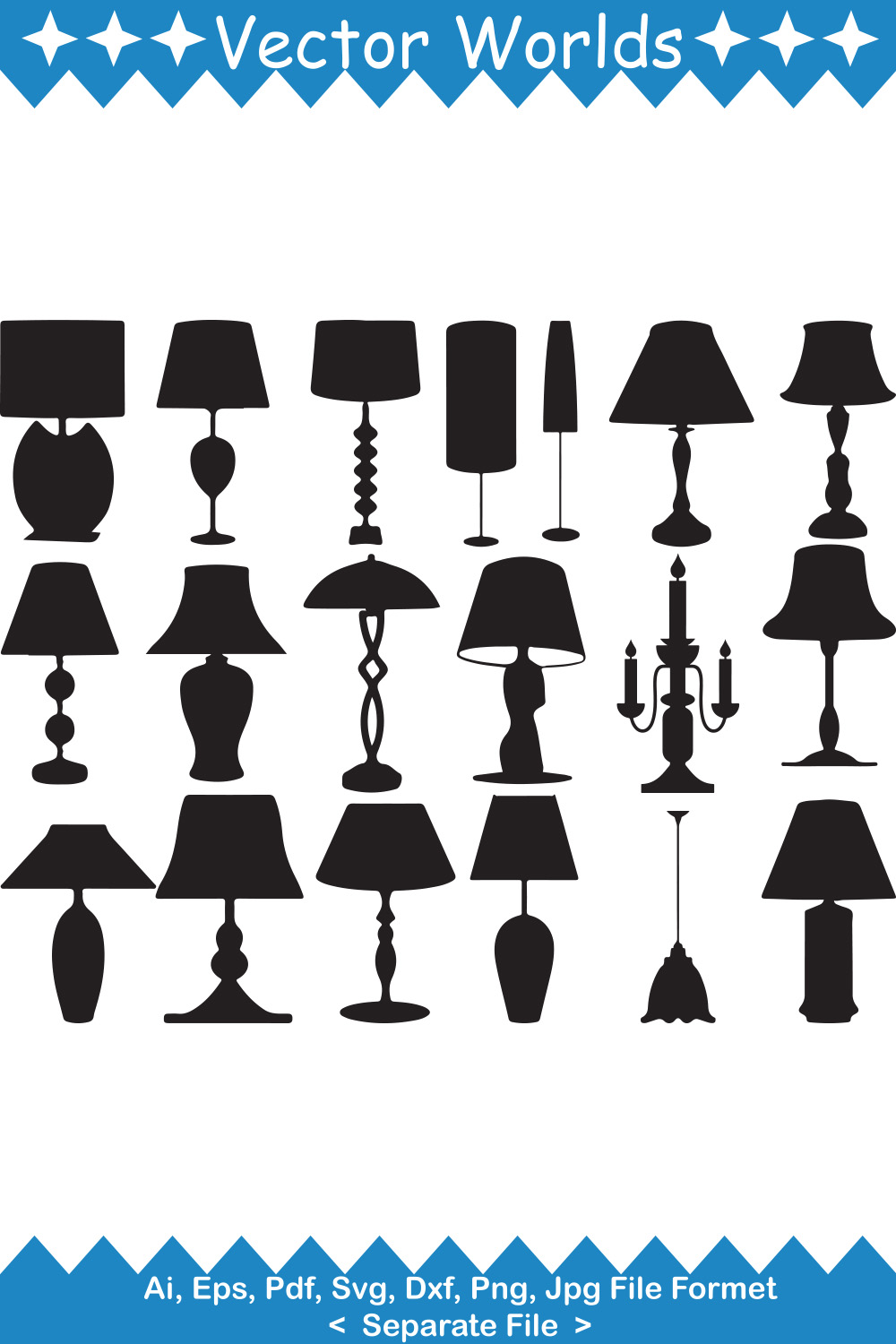 A selection of unique images of desk lamps silhouettes