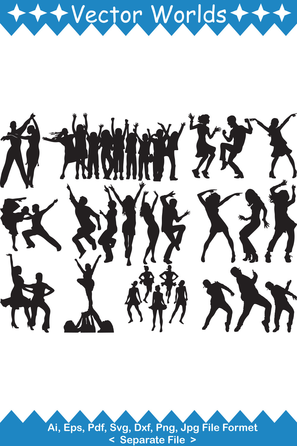 A selection of unique images of dancers silhouettes