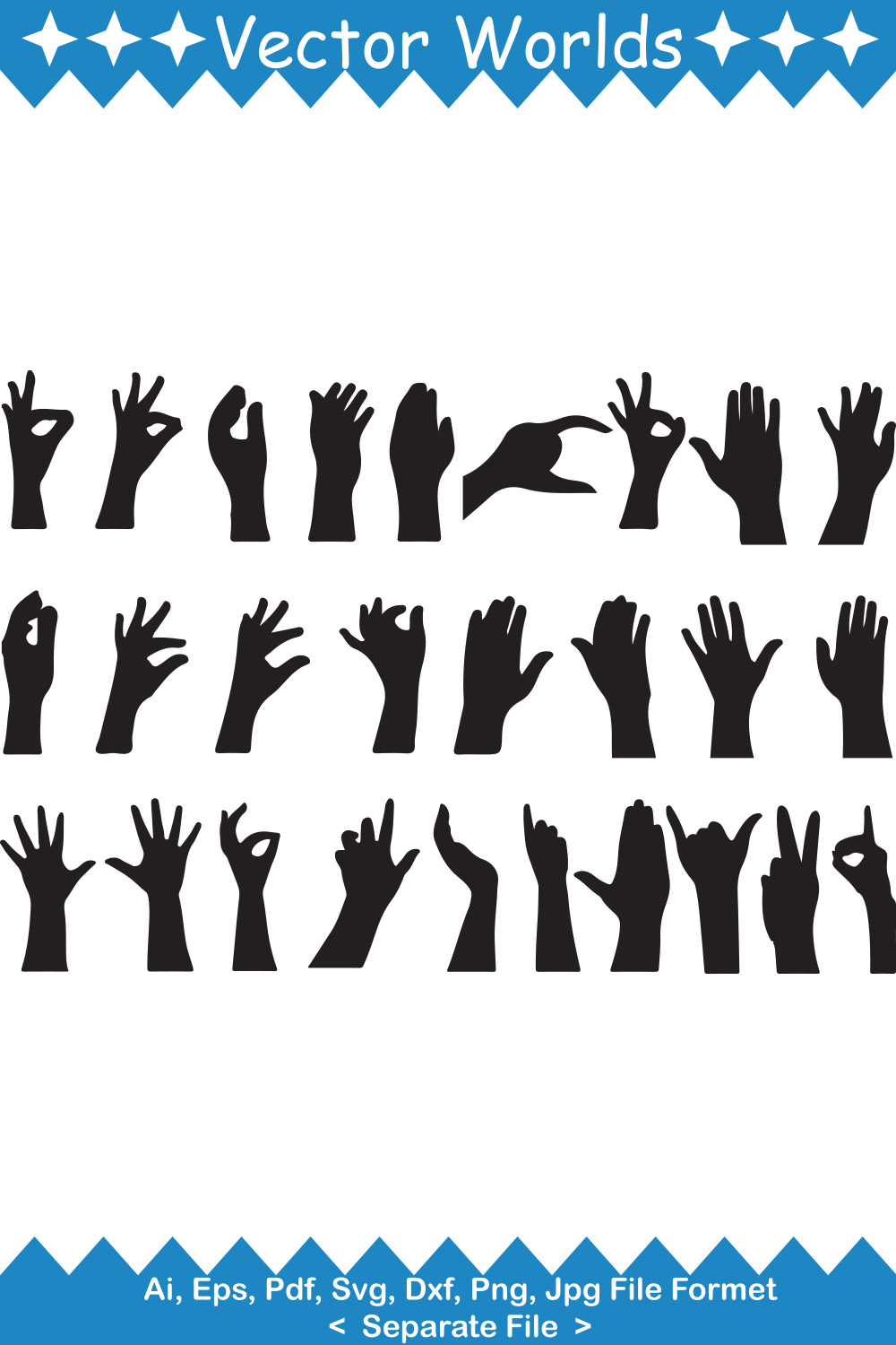 A collection of gorgeous images of hand silhouettes