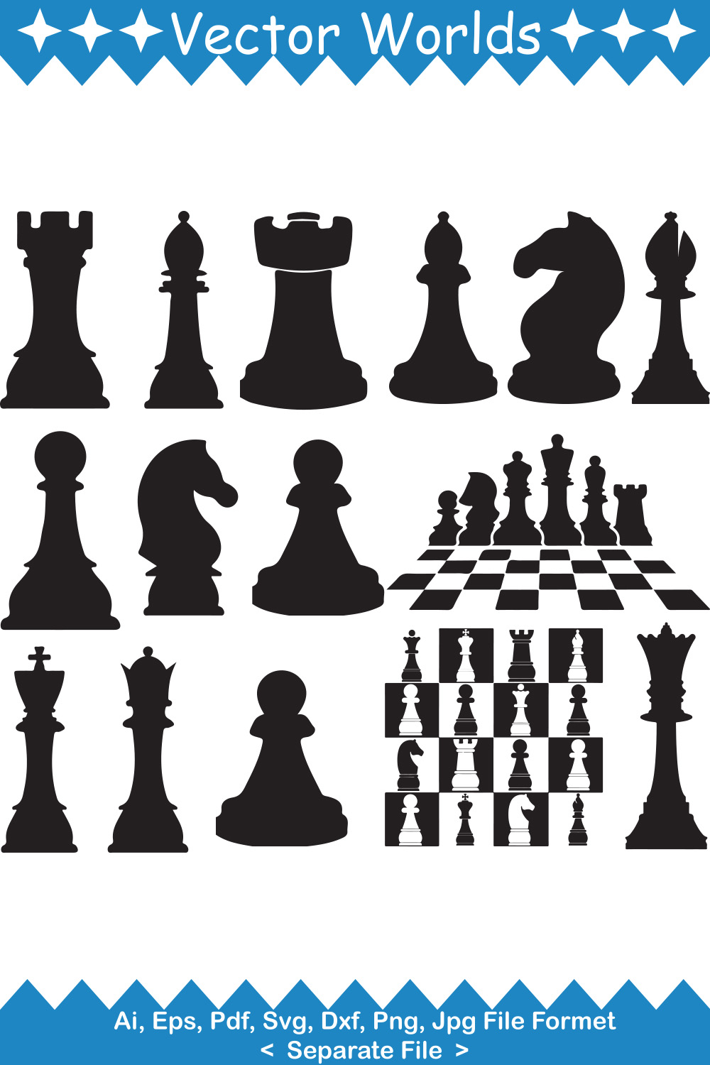 Chess Pieces Svg Chess Game Svg Chess Svg Chess Figures 