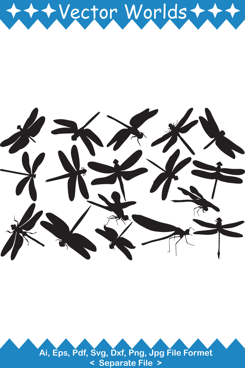 Black and white photo of a bunch of dragonflies.