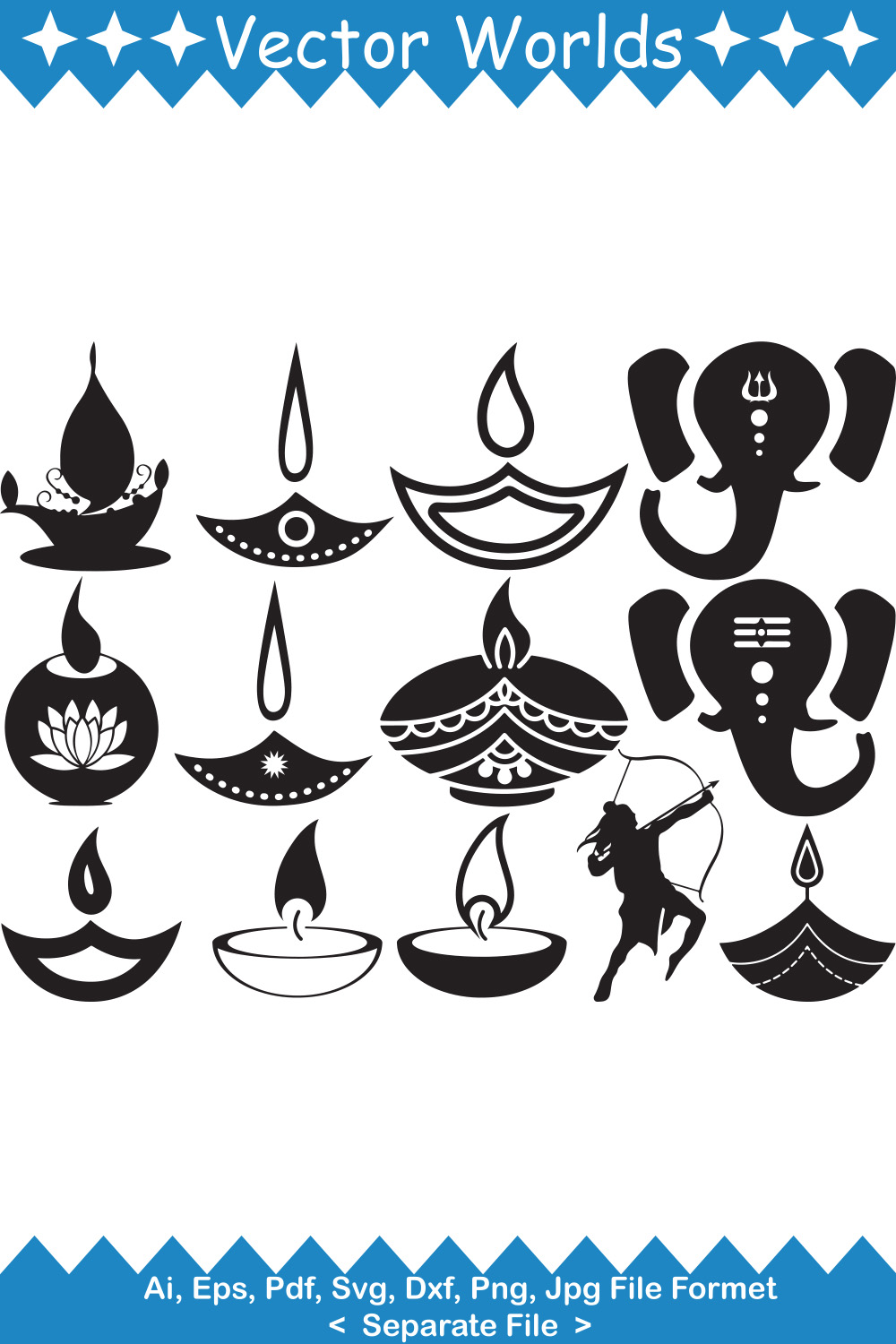 Collection of amazing images of deepam silhouettes