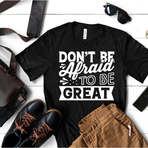 T-shirt Motivational Typography Design cover image.
