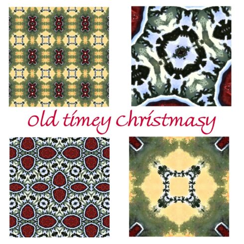 Old Timey Christmas Digital Paper for POD Projects cover image.