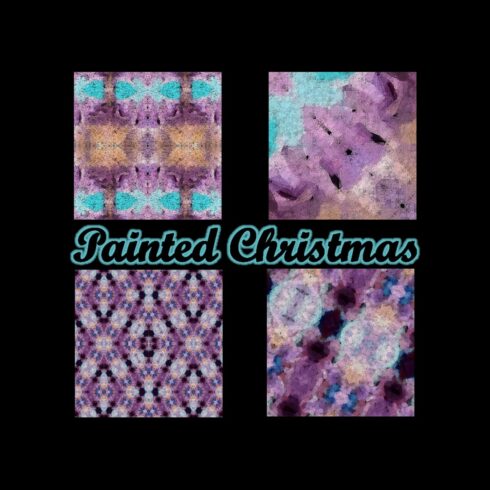 Painted Christmas Digital Paper Design cover image.