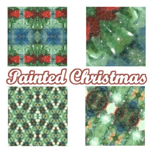 Vintage Painted Christmas Background cover image.