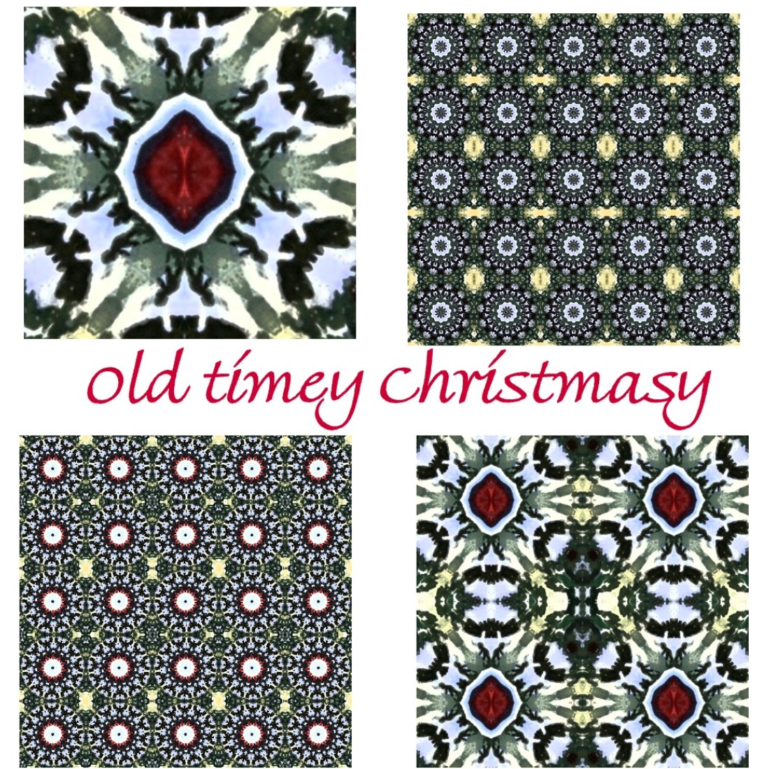 Christmas Old Timey Digital Paper Design cover image.