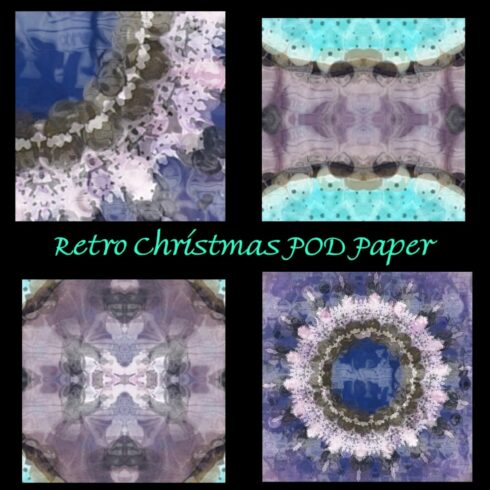 Elegant Lavender Watercolor Holly Digital Paper Design cover image.