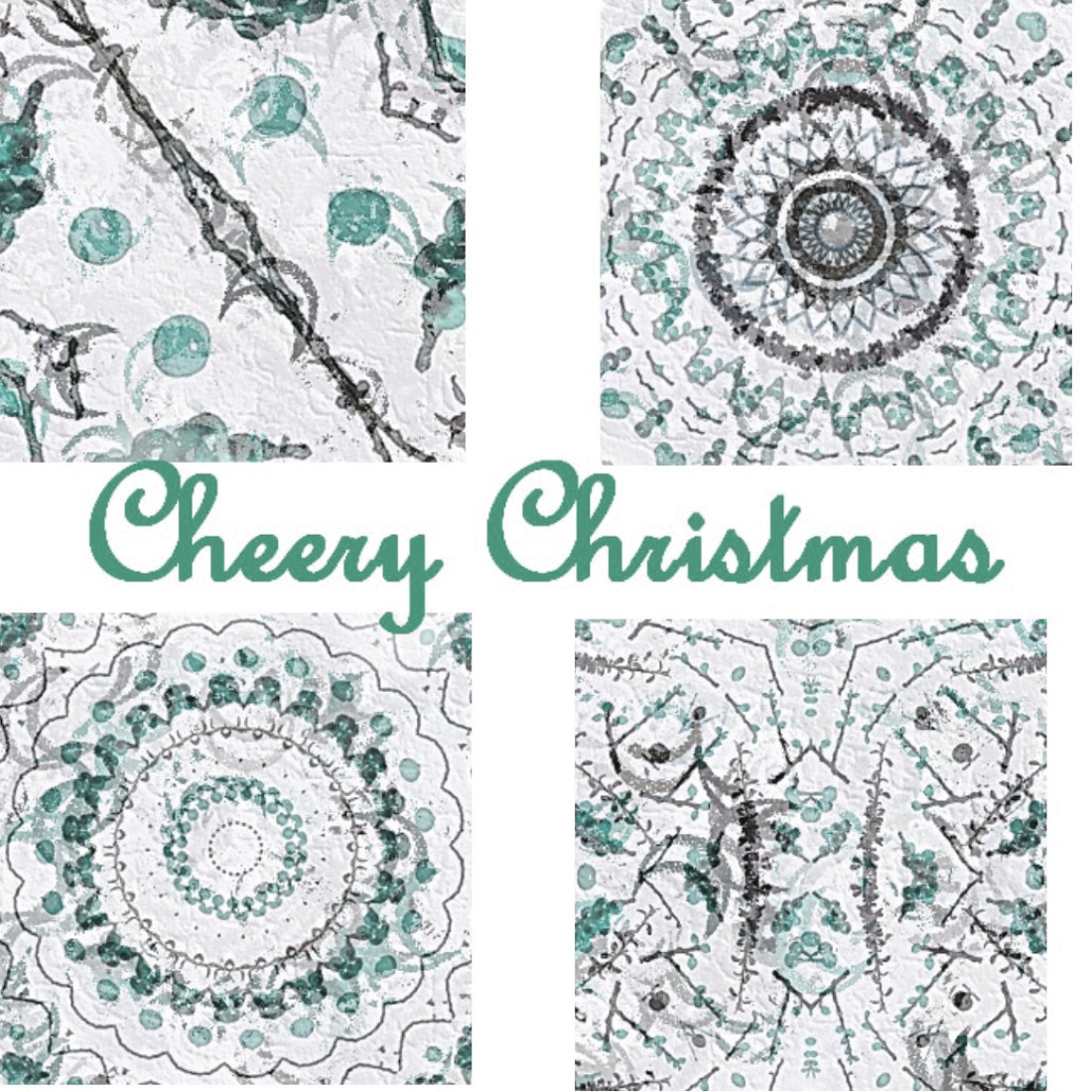 Nice Cheery Christmas Digital Paper Design cover image.