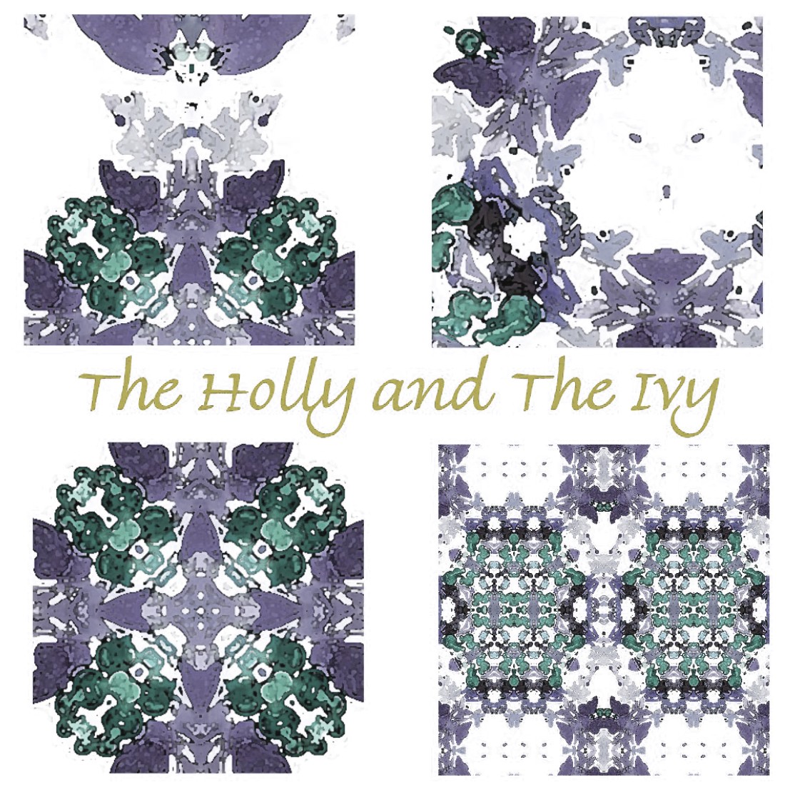 Christmas Holly Soft Lavender Background Design cover image.