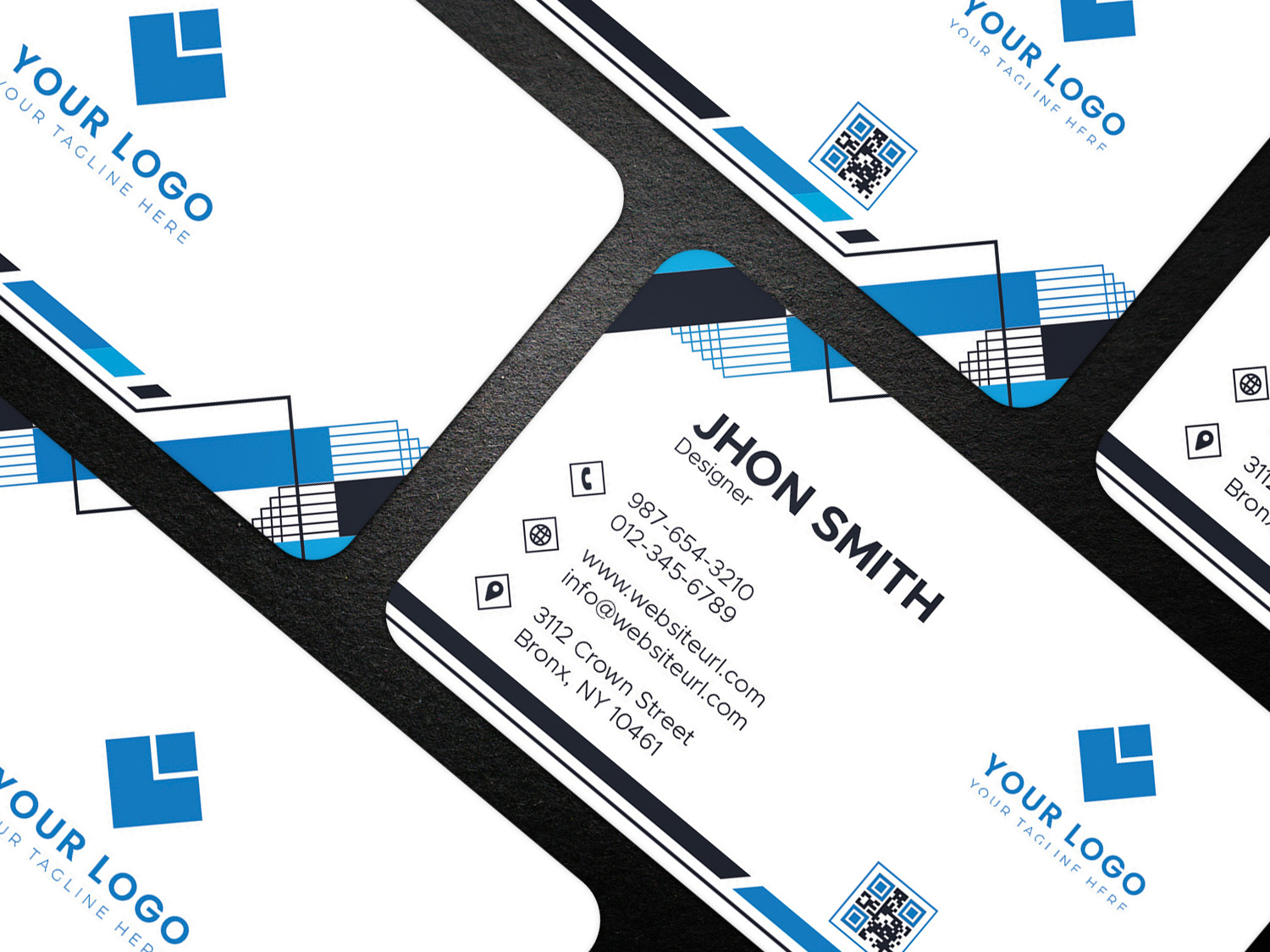 Simple Business Card Template preview image.