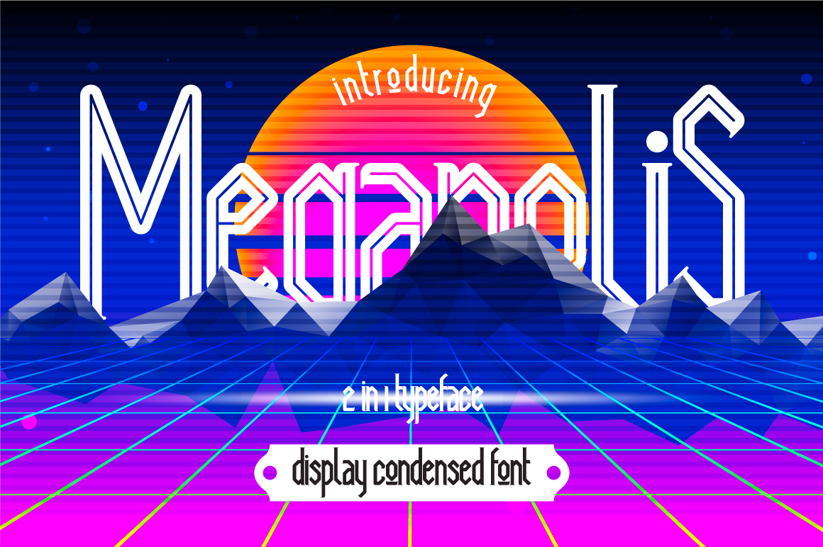 Cover image of Megapolis font.
