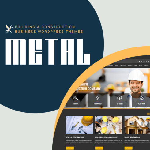 Metal - Building & Construction Business WordPress Themes.