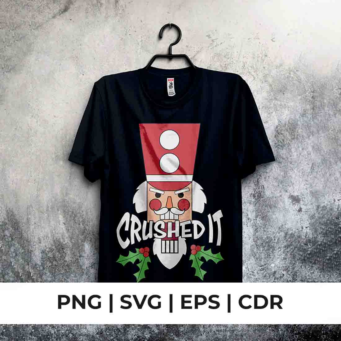 Crushed it! Christmas T-Shirt PNG |SVG |EPS |CDR main cover.
