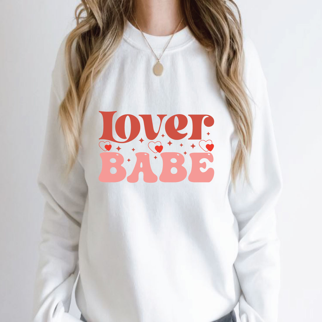 Perfect white sweater for Valentine's day celebrating.
