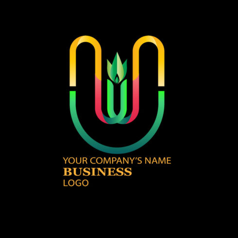 Image of a U-shaped logo with a wonderful design