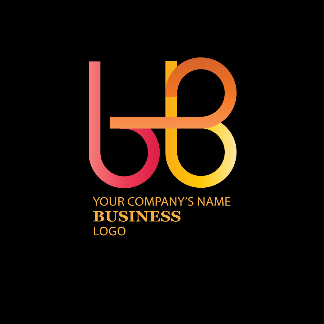 Modern Gradient Letters B Logo.