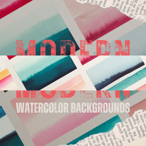 Modern Watercolor Backgrounds.