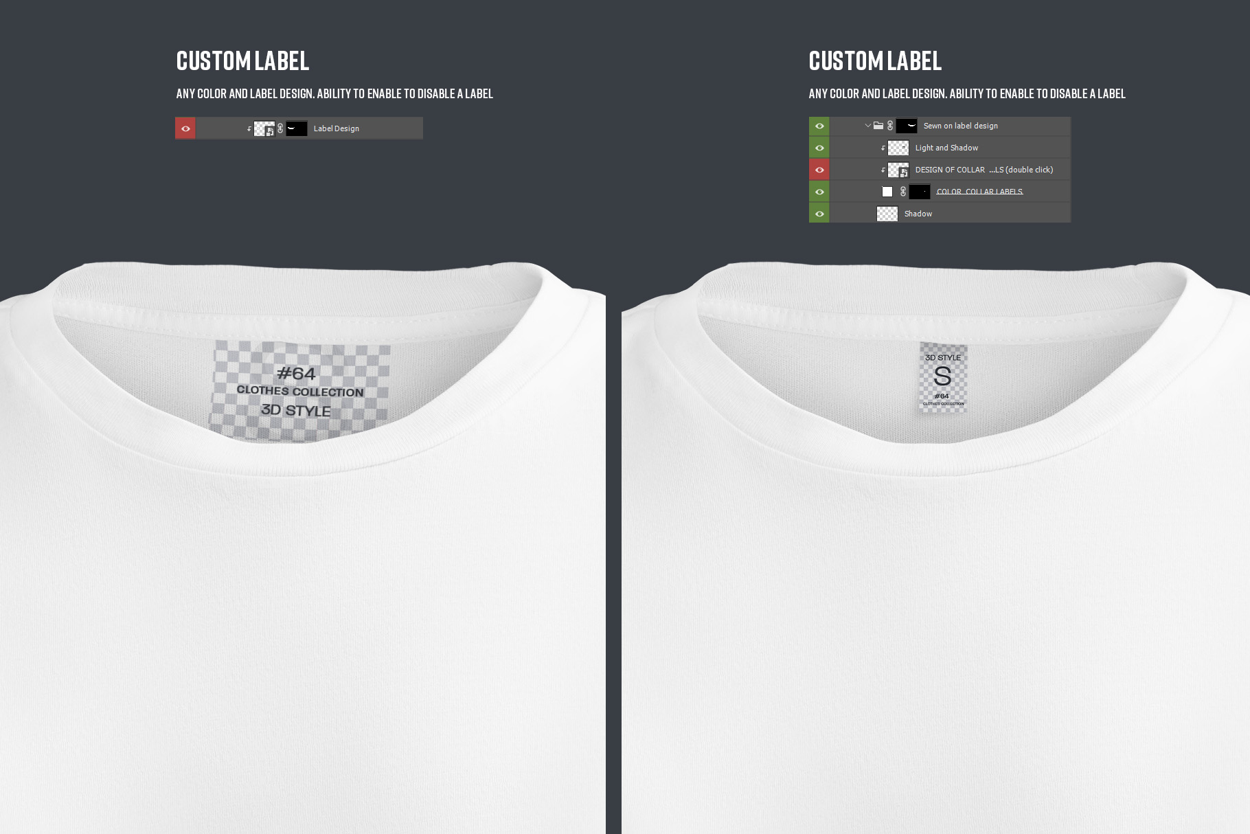 White T-shirt Crop Top 3D Design Mockups preview image.