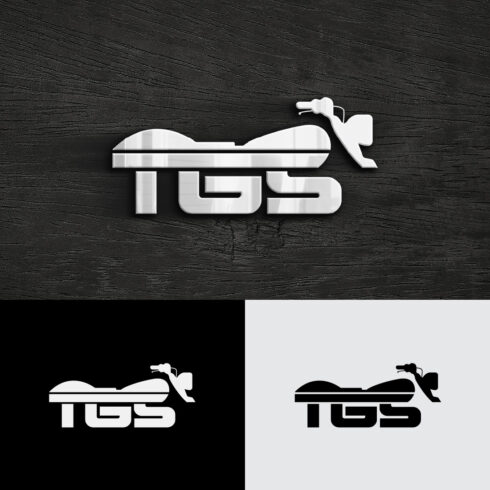 Motorcycle TGS Letter Logo Design Template cover image.